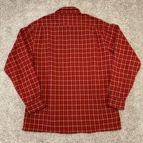 Vintage y2k Tommy Hilfiger Button Front Plaid Shirt Men Size Large Cotton (741) - Picture 6 of 7